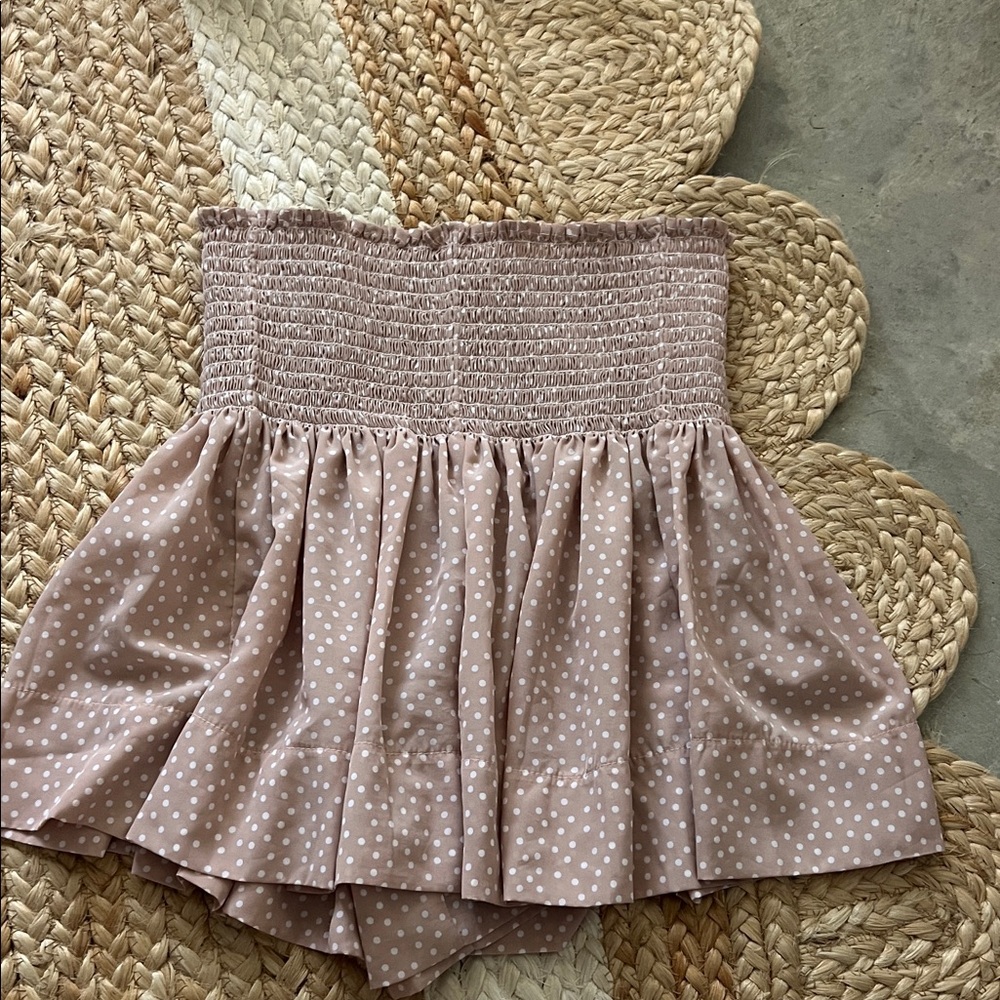 Koch Polka Dot Smocked skort